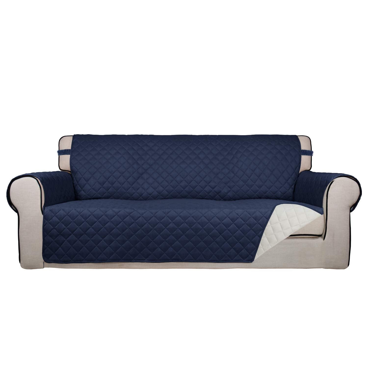 Reversible Quilted Couch Covers for Dogs Oversized Sofa Cover 78”