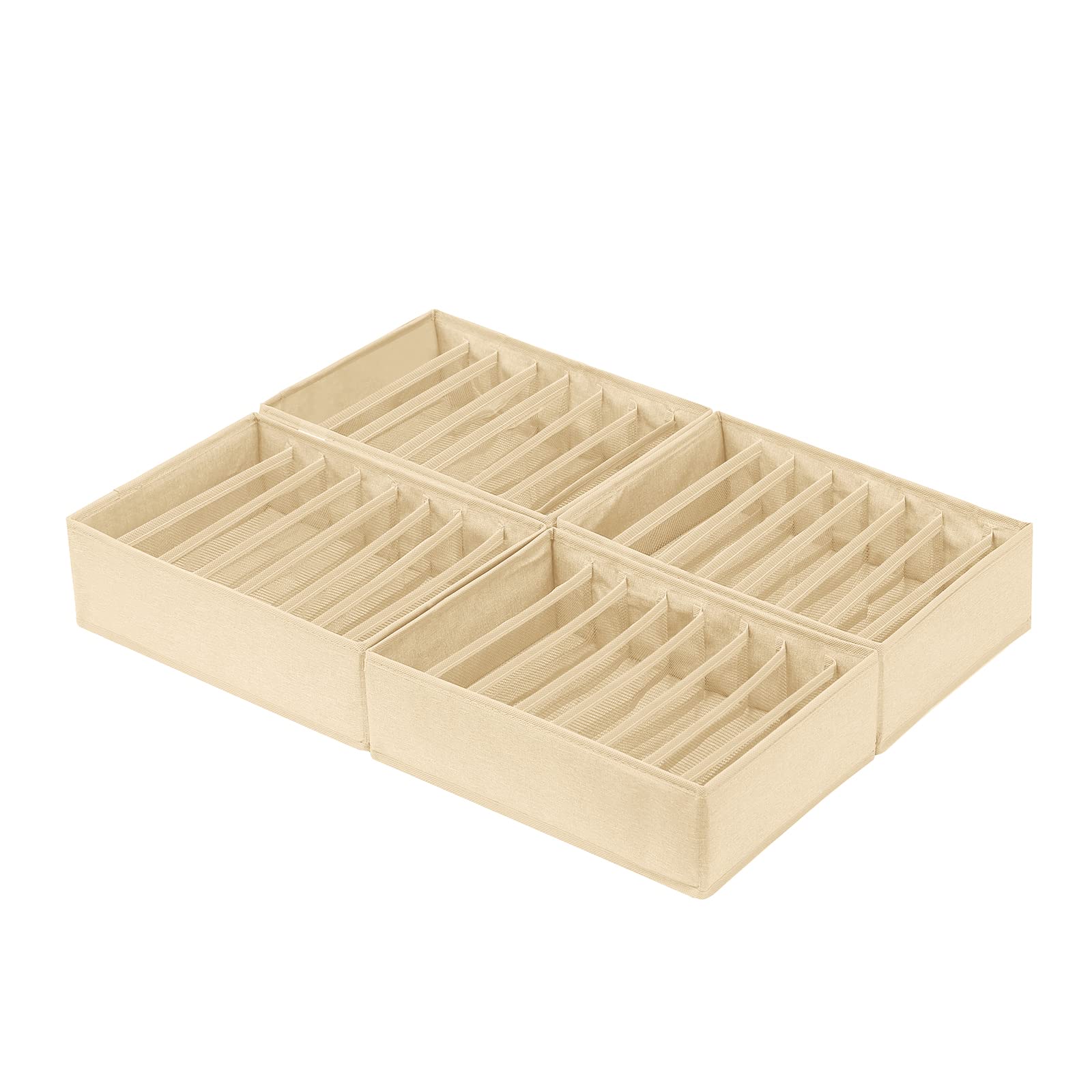 4 Pack Drawer Organizers for Clothing (4 Count)