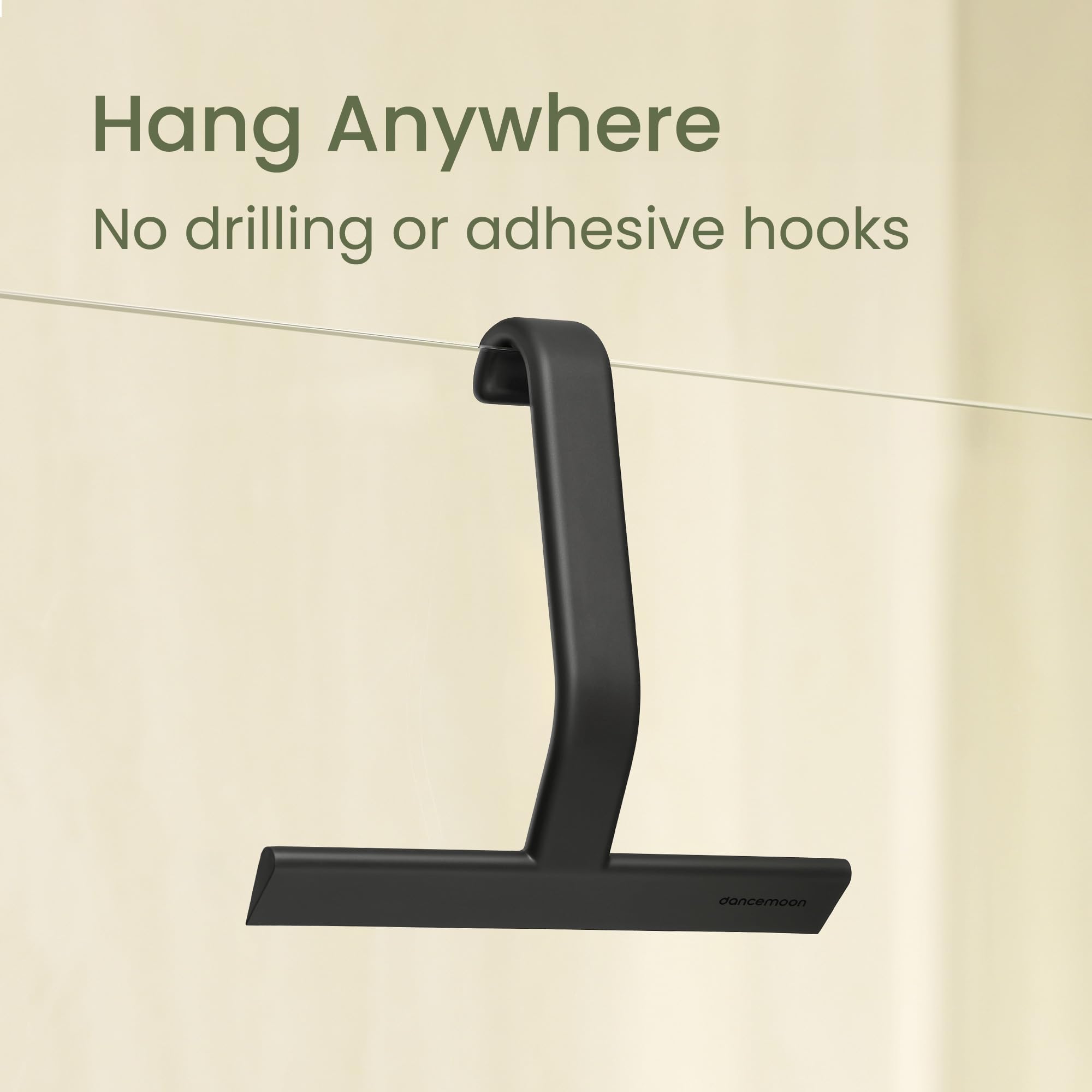 JustHang Shower Squeegee with Built