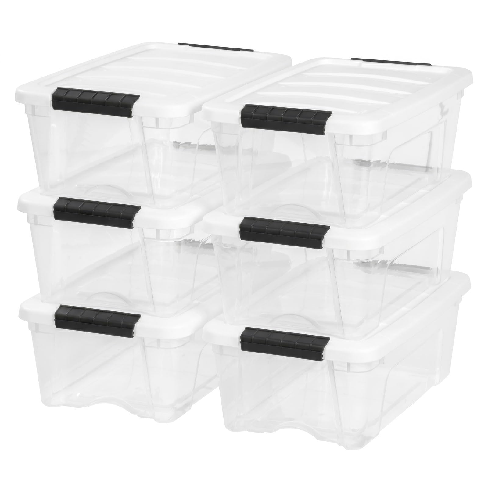 13 Qt Storage Bins with Lids (6 Count)