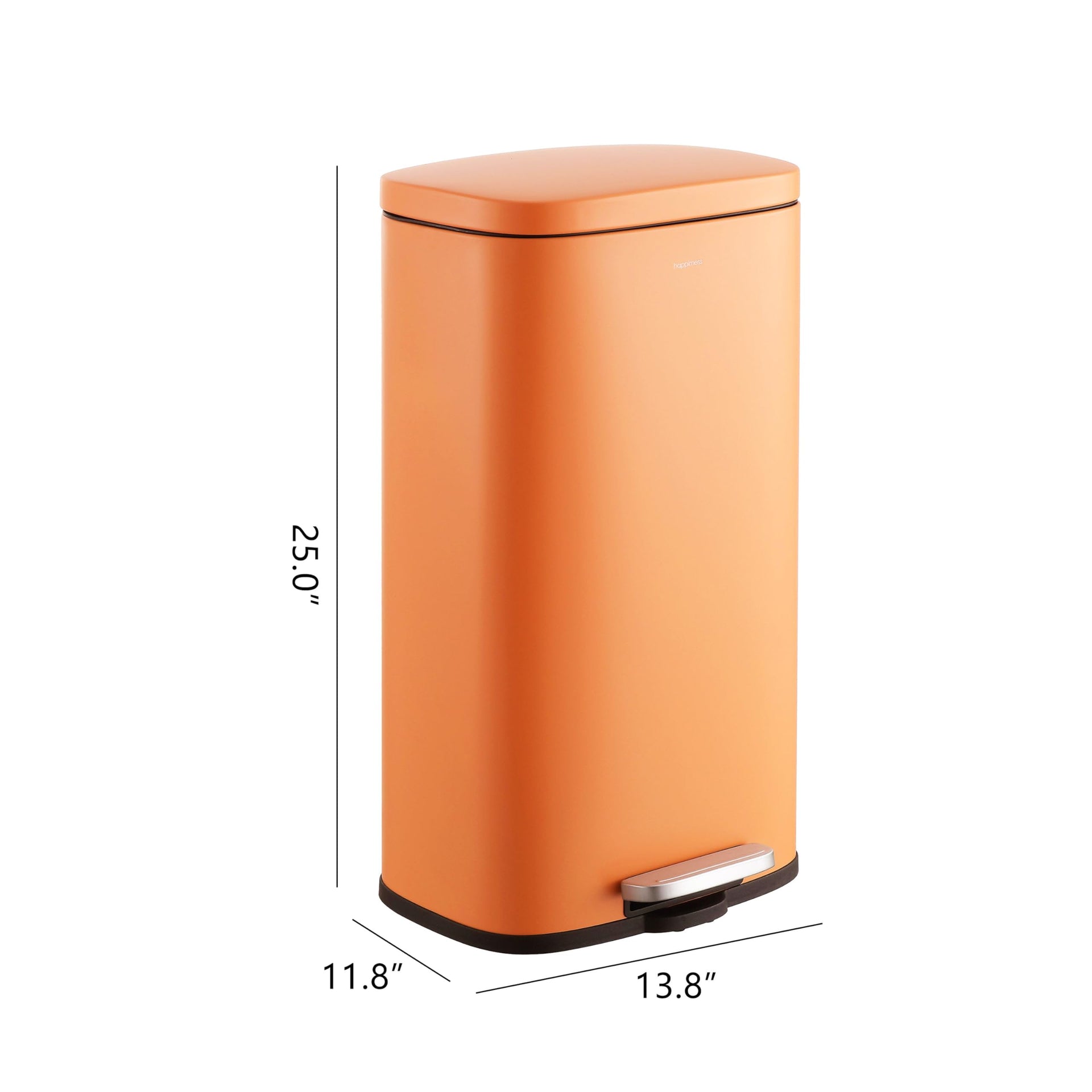 Curtis 8 Gal Step Trash Can Soft Close 25"
