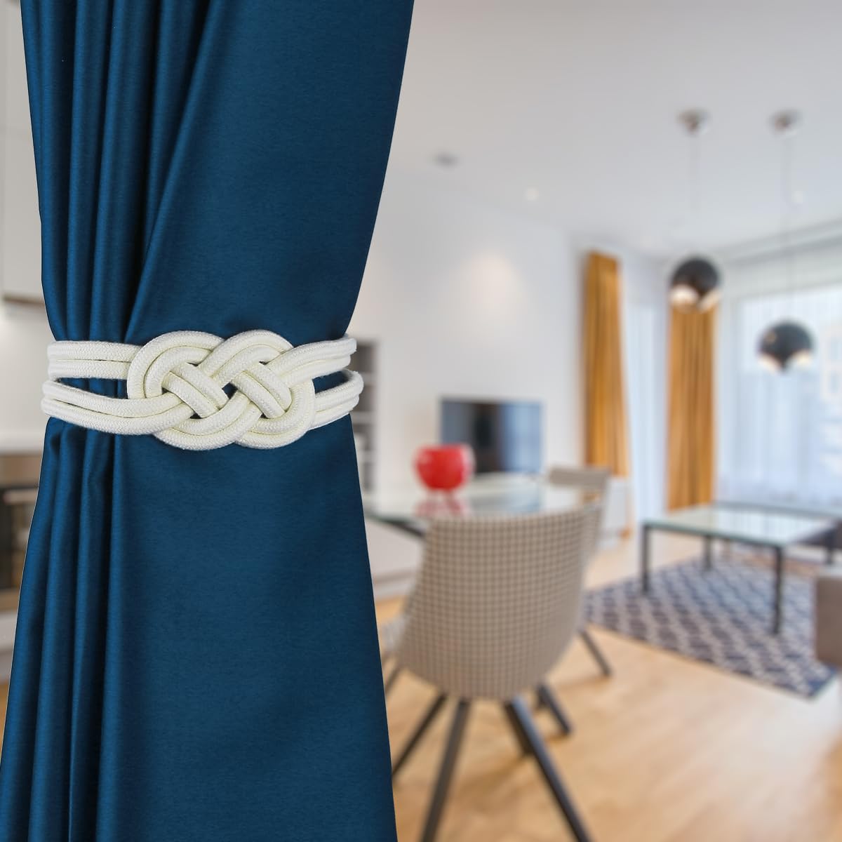 4 Pack Magnetic Curtain Tiebacks
