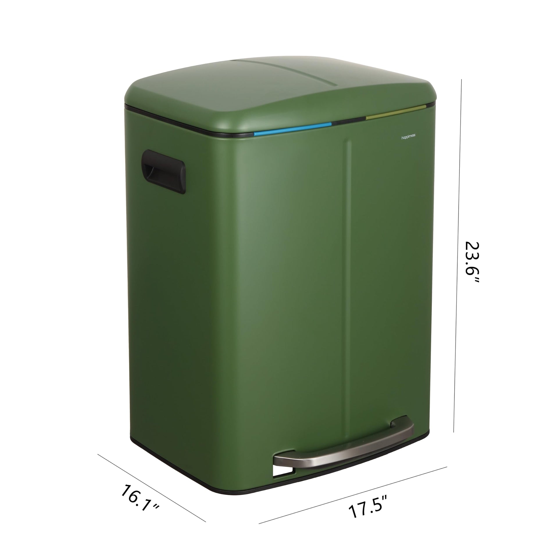 Marco 10.6 Gal Double Bucket Step Trash Can