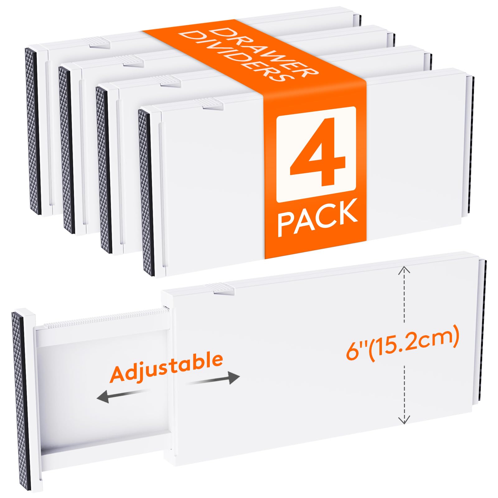 6" Tall Upgrade Drawer Dividers (4 Count)