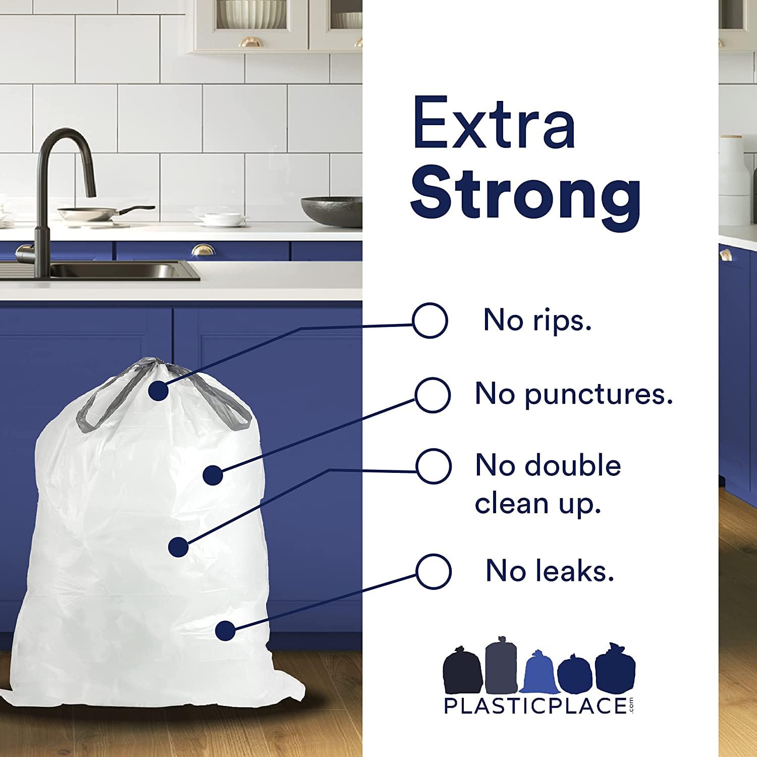 Custom Fit Trash Bags (200 Count)