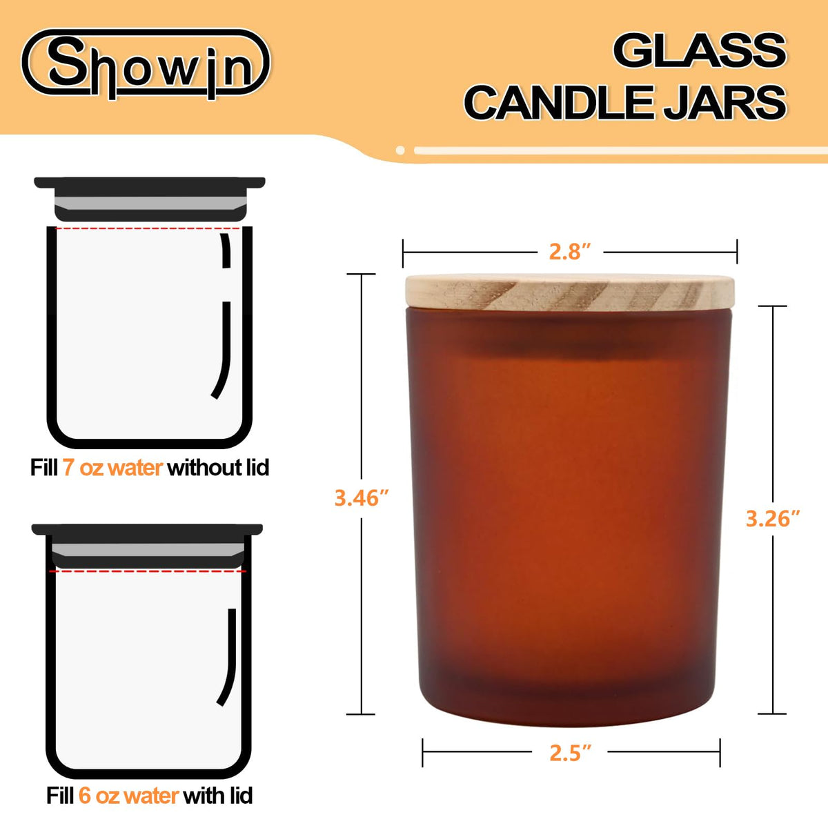 Thick Candle Jars for Making Candles 12 Pcs (12 Count)