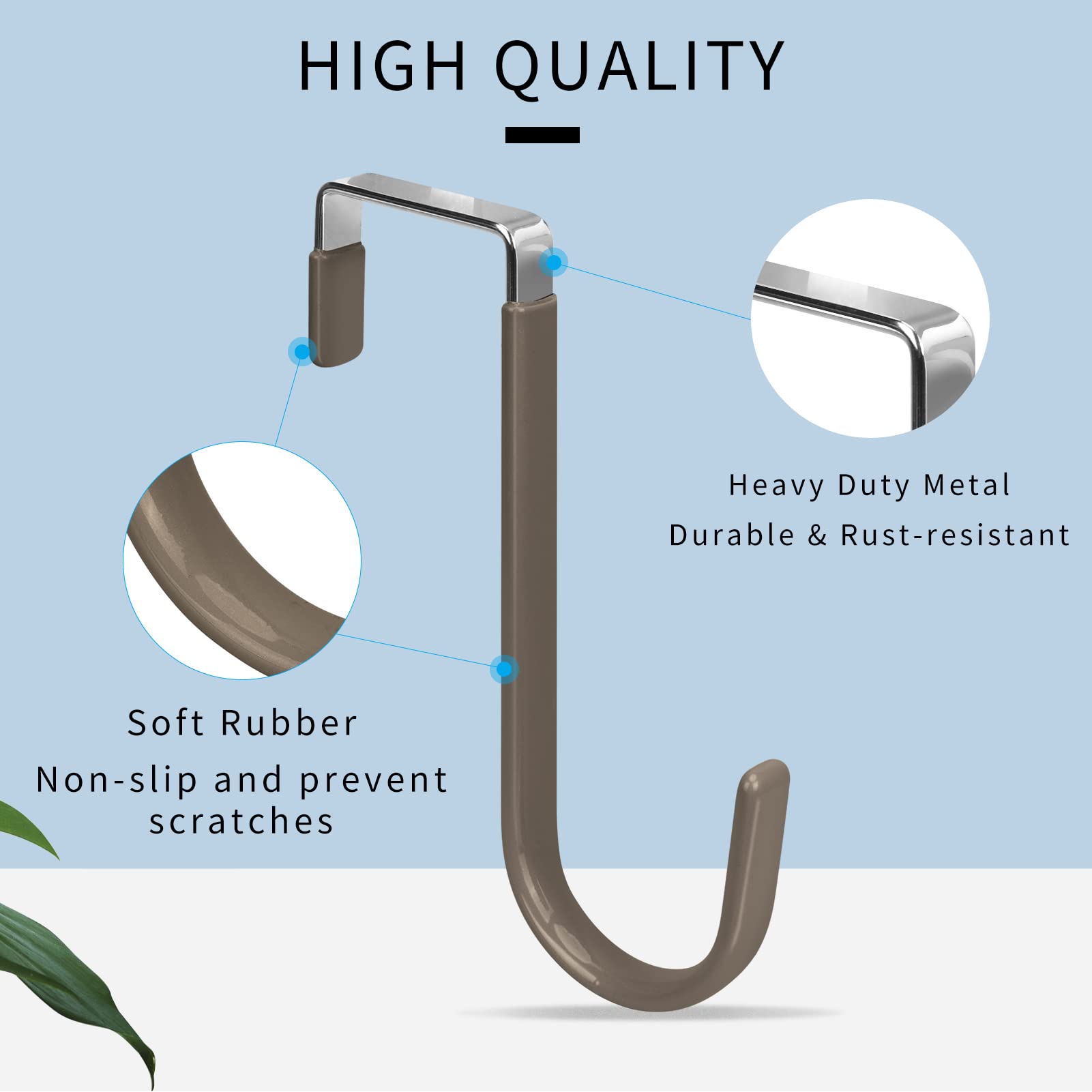 Over the Door Hooks (4 Count)