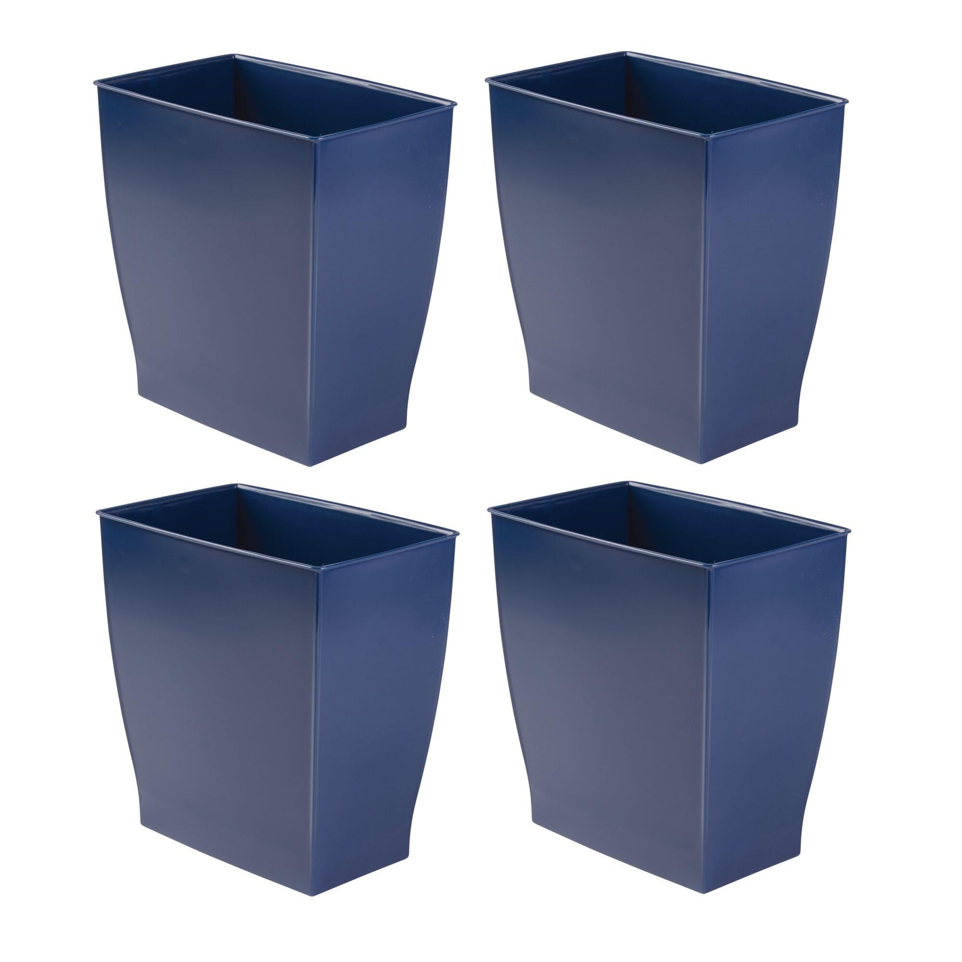 Small Plastic Bathroom Trash Can (4 Count)