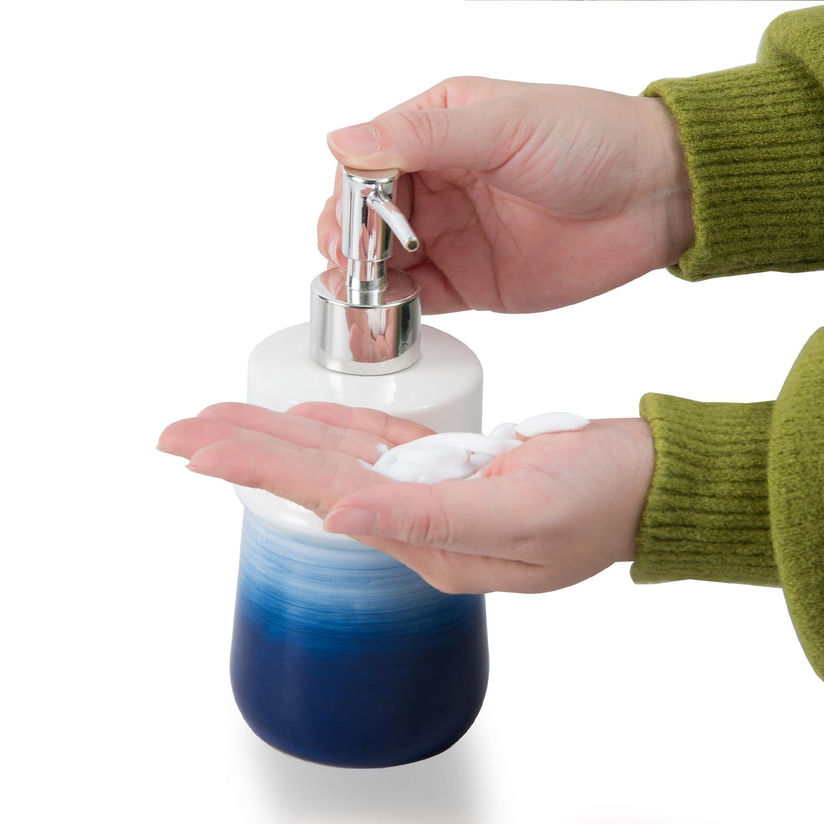 Ceramic 12Oz Soap Dispenser for Kitchen
