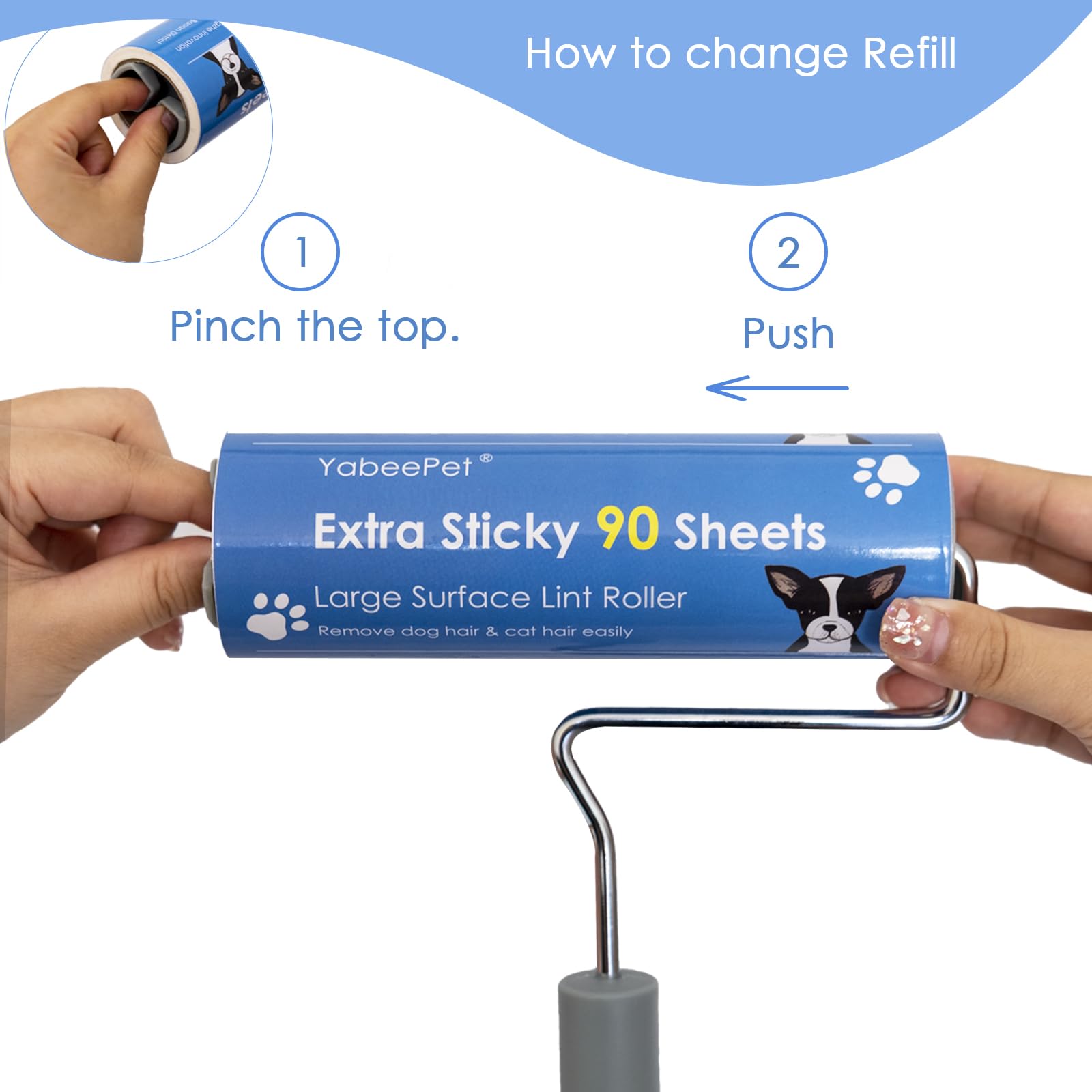 Extra Sticky Large Surface Lint Roller