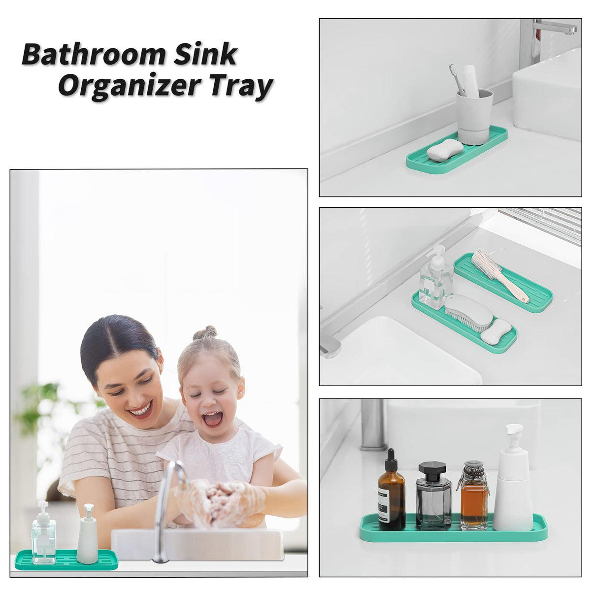 Silicone Kitchen Sink Organizer Tray for Multiple Usage