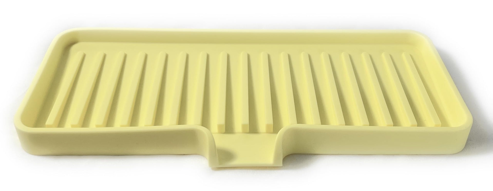 Silicone Soap Dish Tray and Sponge Holder with Drain Chute