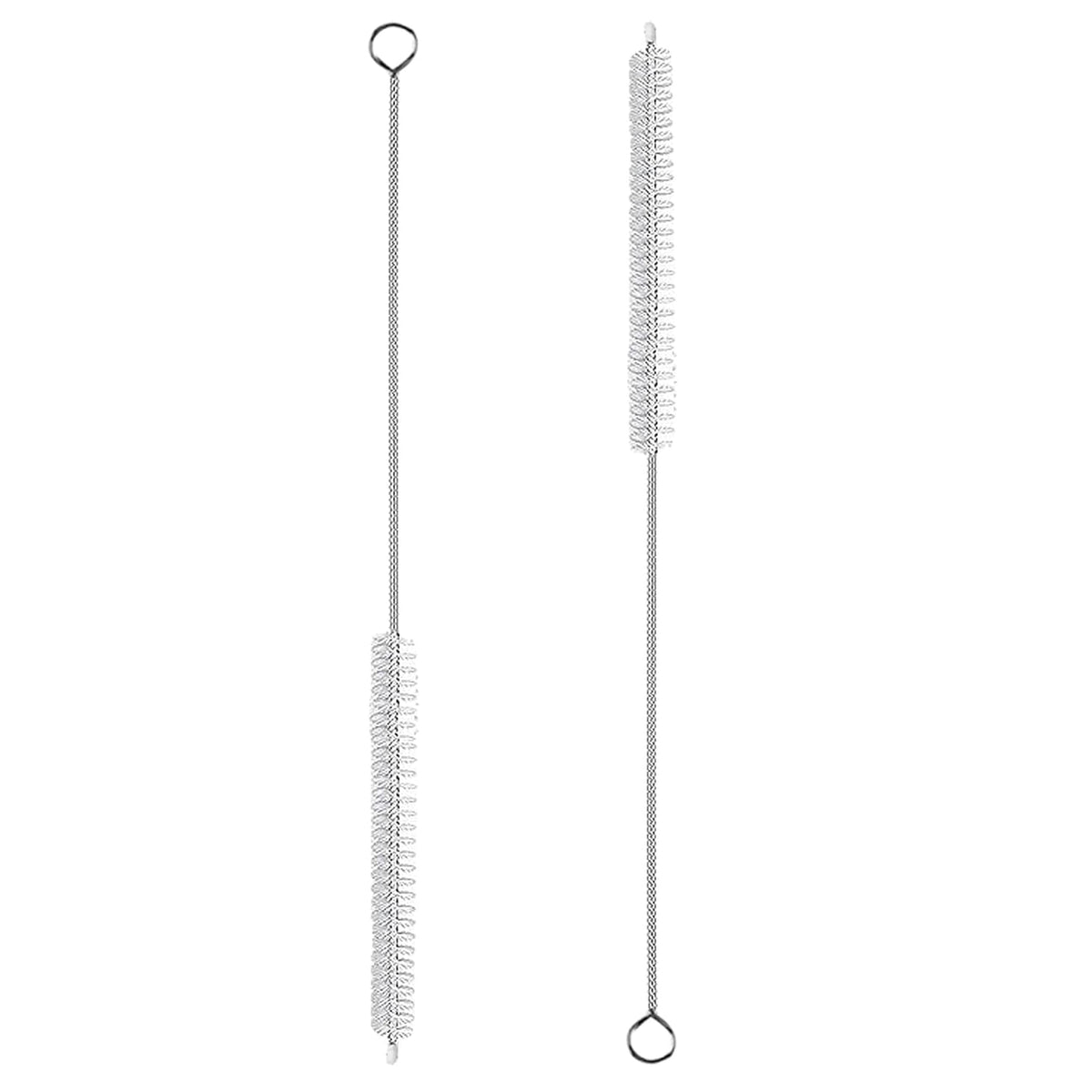 10 Inch Straw Cleaning Brush Reusable Nylon Bristles for Bottles & Pipes (2 Count)