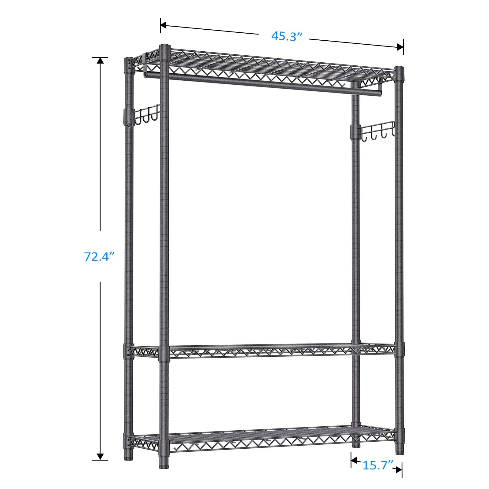 Heavy Duty Garment Rack Wire Clothes Rack for Hanging Clothes