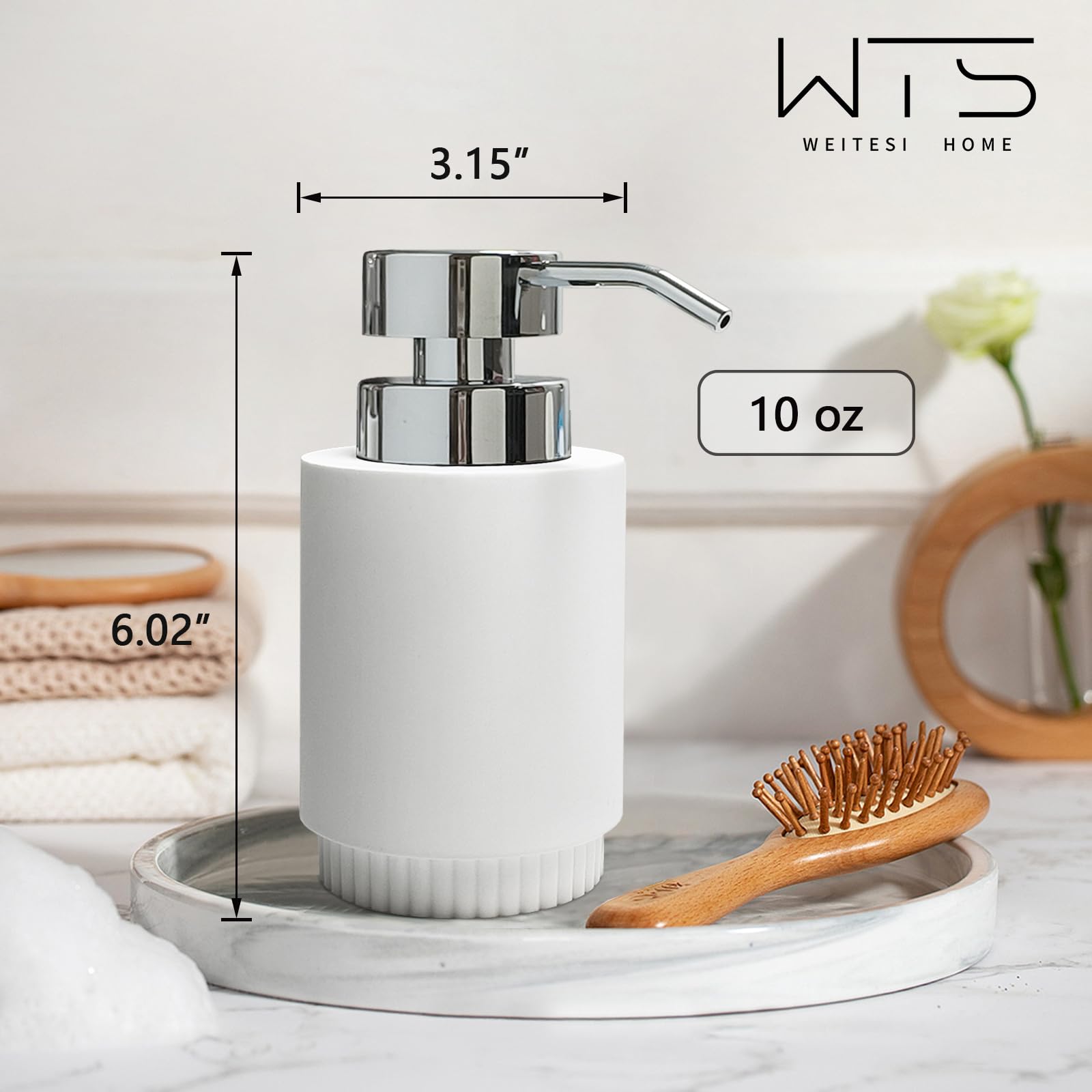 Resin Soap Dispenser for Bathroom