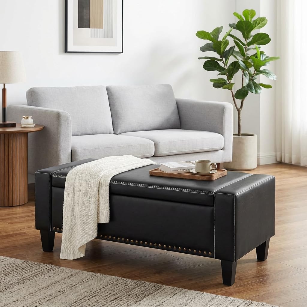 49''W Storage Ottoman Bench