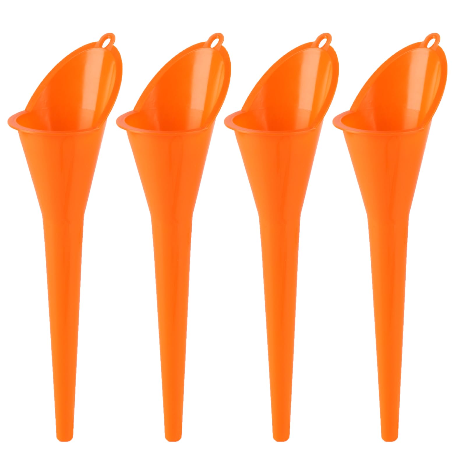 4 Pcs Plastic Long Neck Oil Funnel for Change (4 Count)