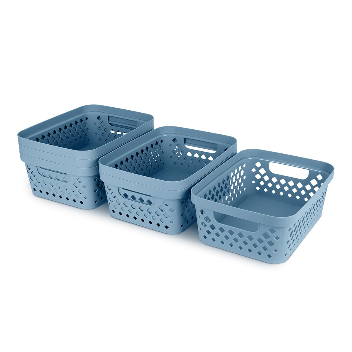 Plastic Storage Basket Set (6 Count)