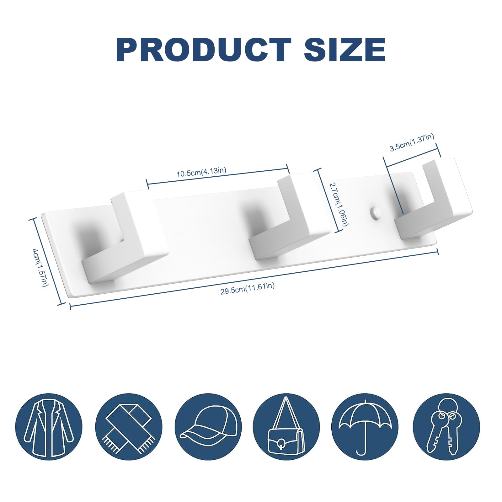 Stainless Steel Wall Coat Rack