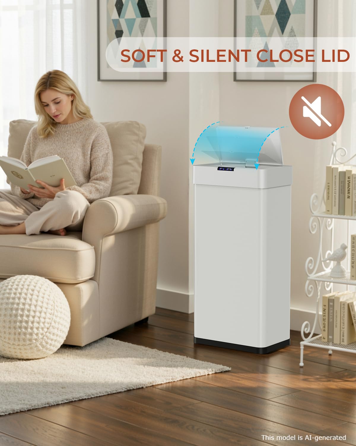 21.1 Gallon Motion Sensor Trash Can