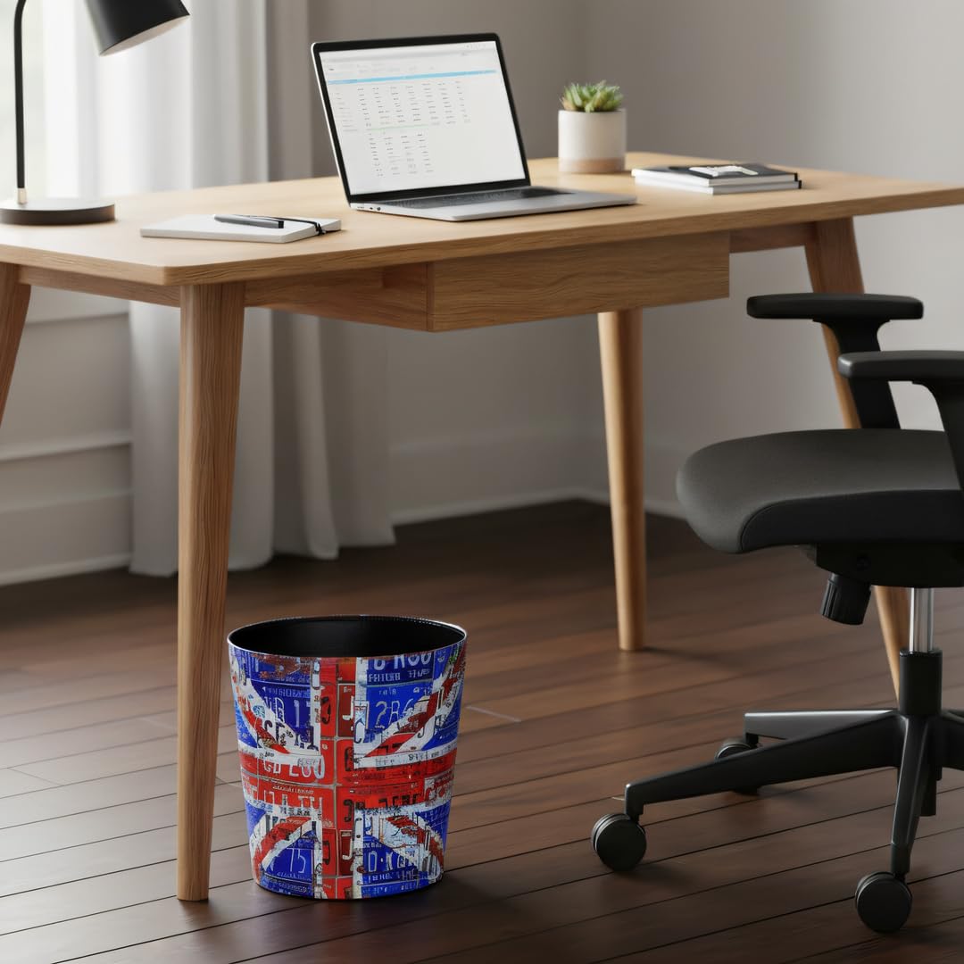 PU Leather Small Trash Can Wastebasket