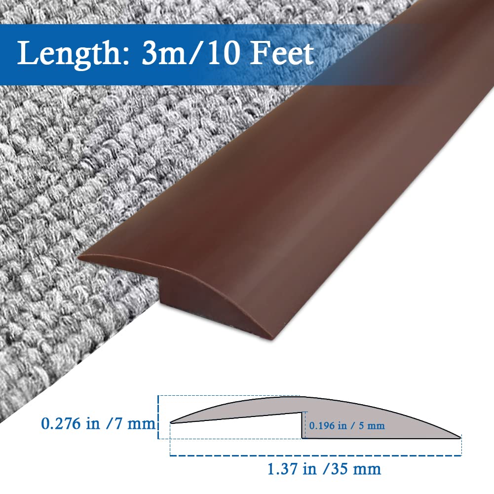 Carpet Transition Strip Self Adhesive Floor Transition Strip (10 Foot)