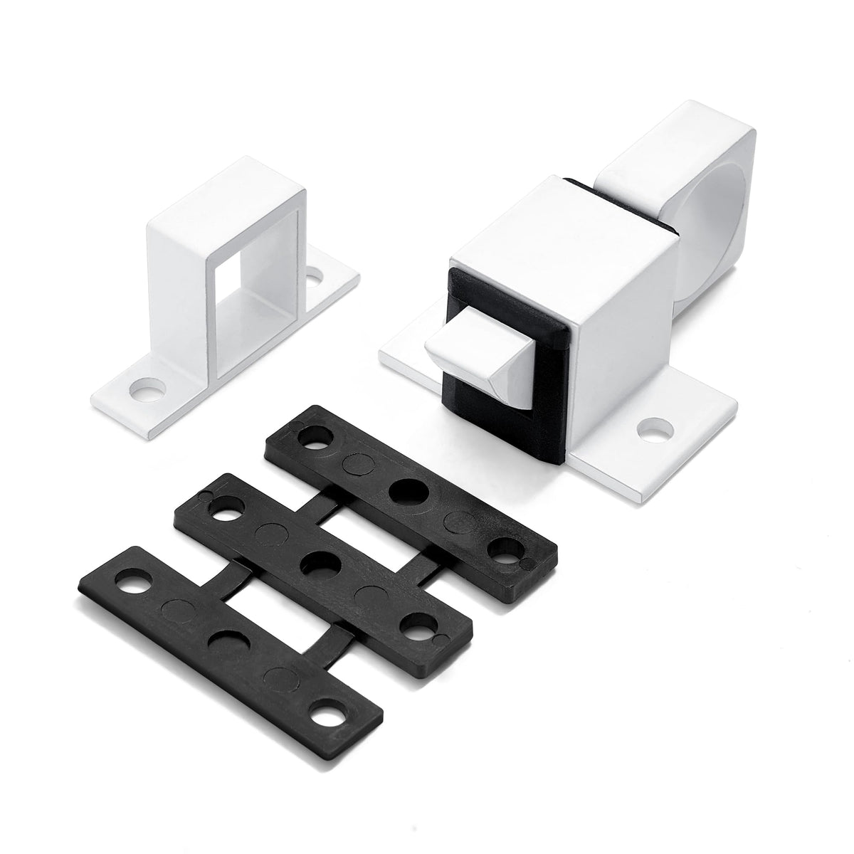 2 Packs White Spring Door Lock (2 Count)