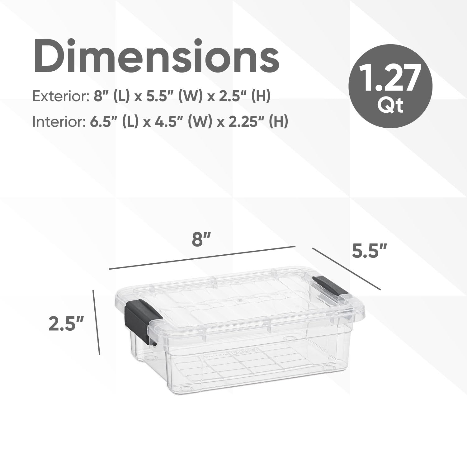 Clear Storage Boxes with Lids