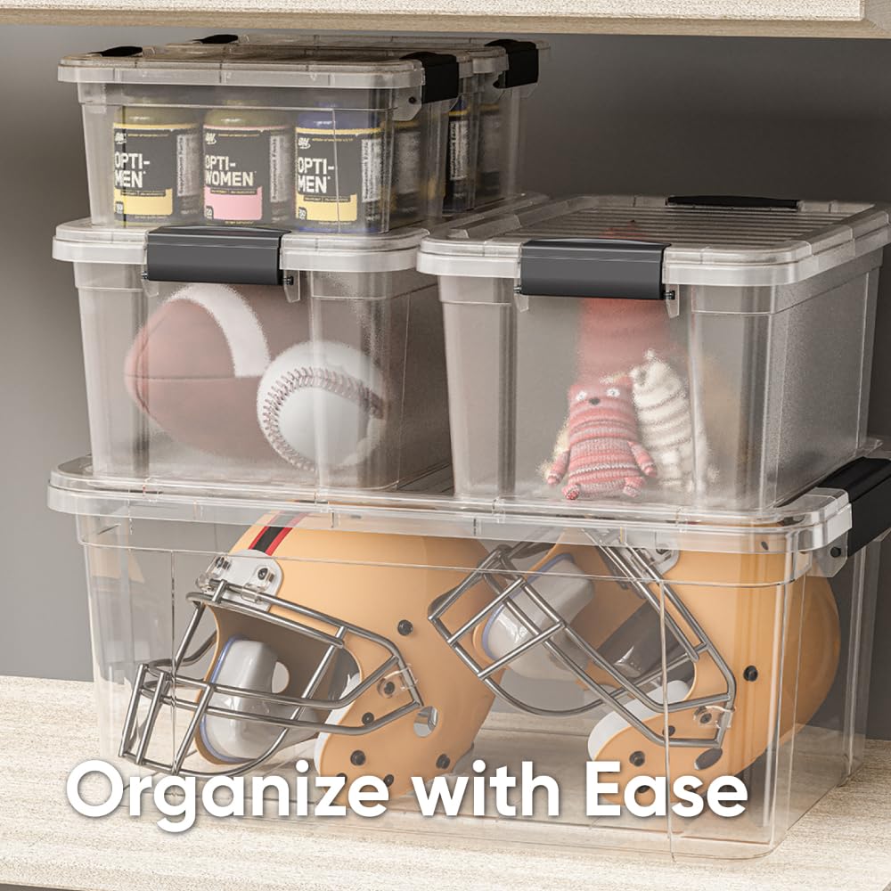Storage Bins with Lids (2 Count)