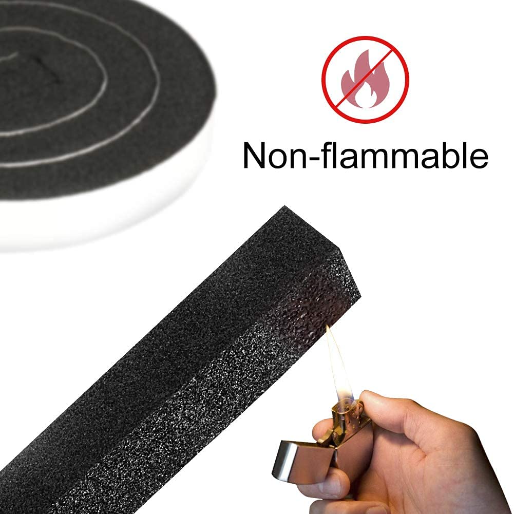2 Rolls 1.18 Inch X 1 Inch Open Cell Foam Tape for Window Air Conditioner Insulation (13 Foot)