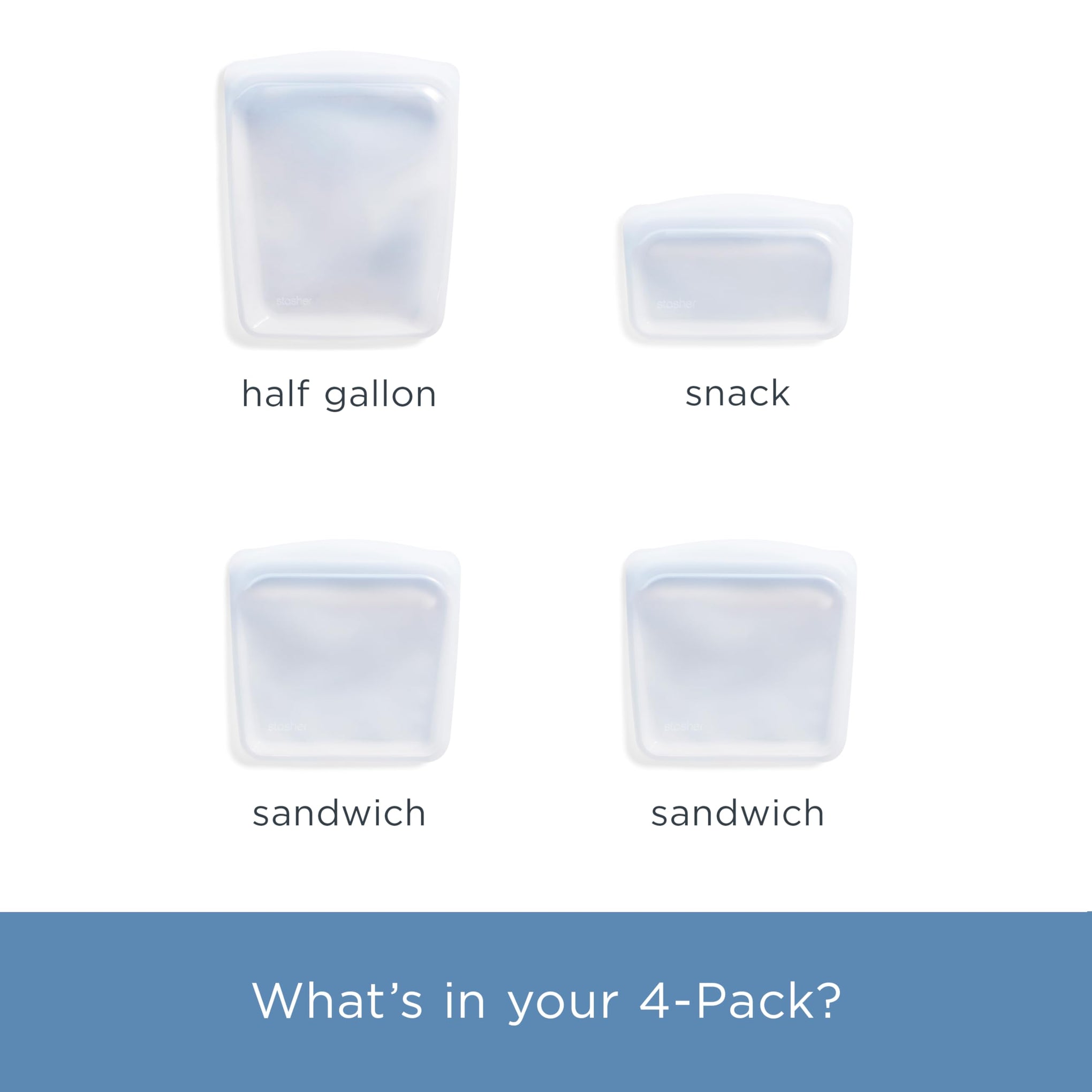 Premium Reusable Silicone Food Storage Bags