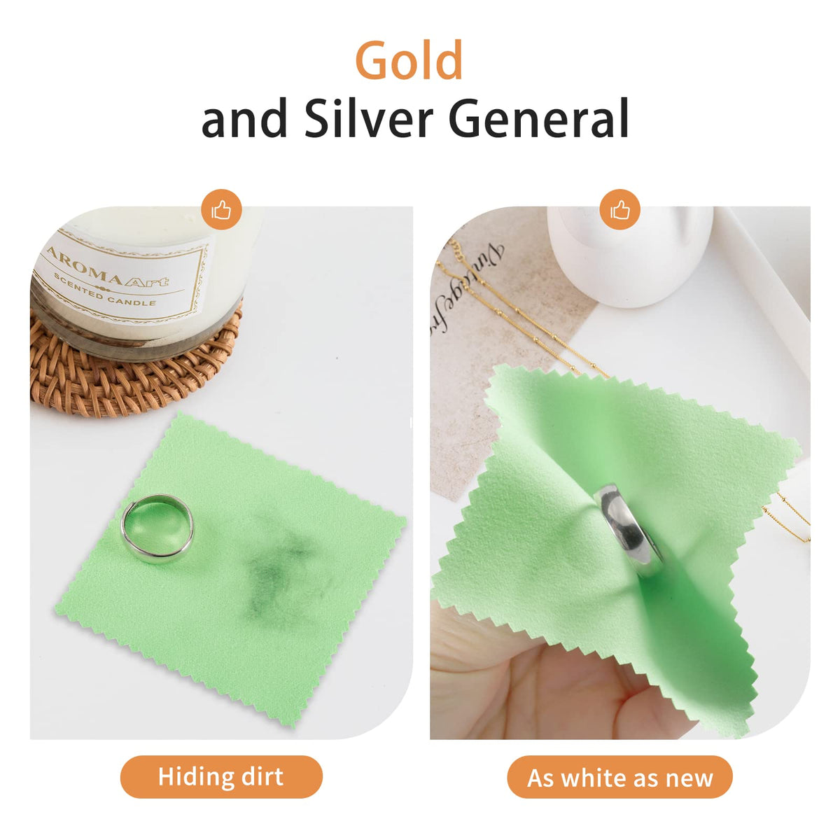 100pcs Jewelry Cleaning Cloth (100 Count)