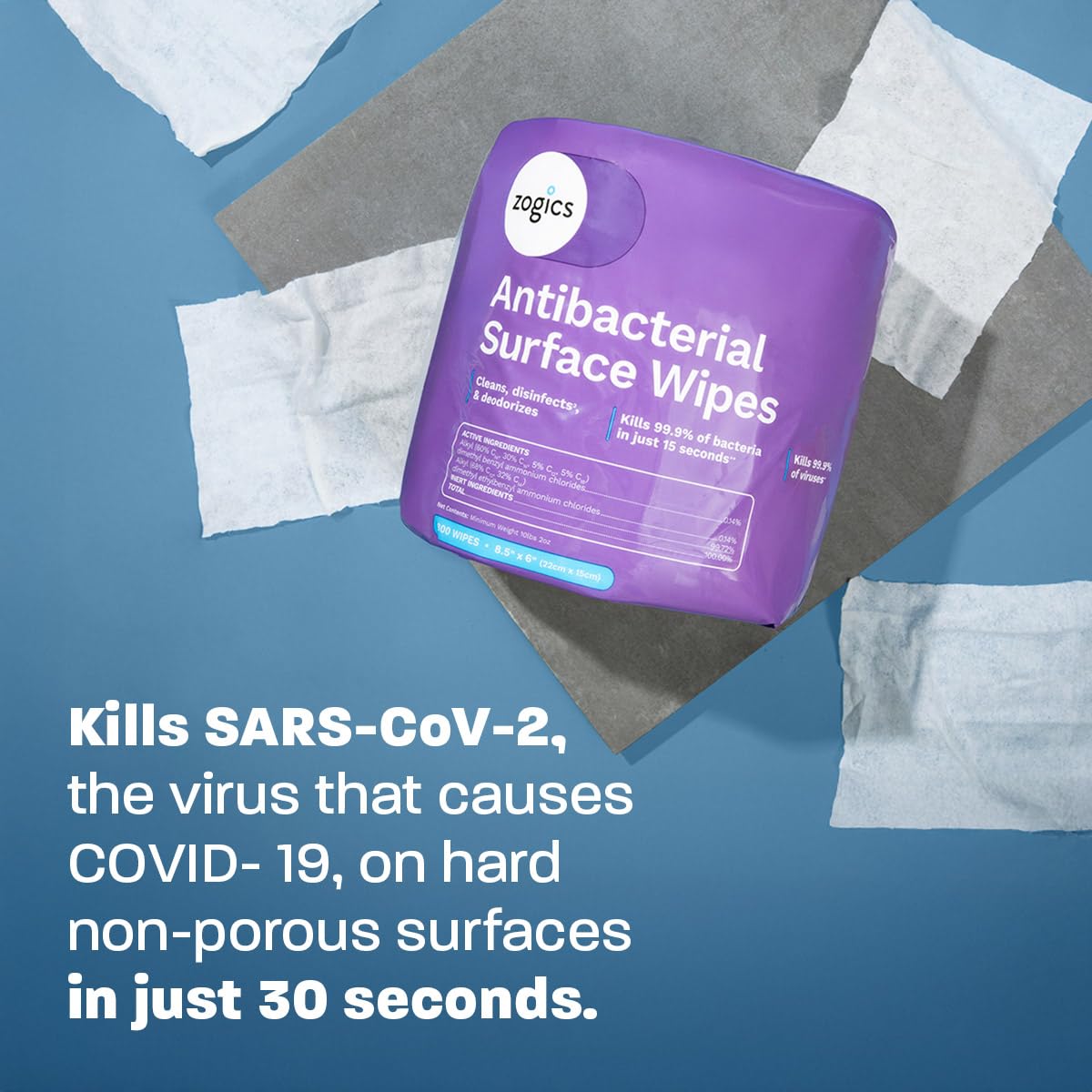 Antibacterial Disinfecting Wipes (4 Count)