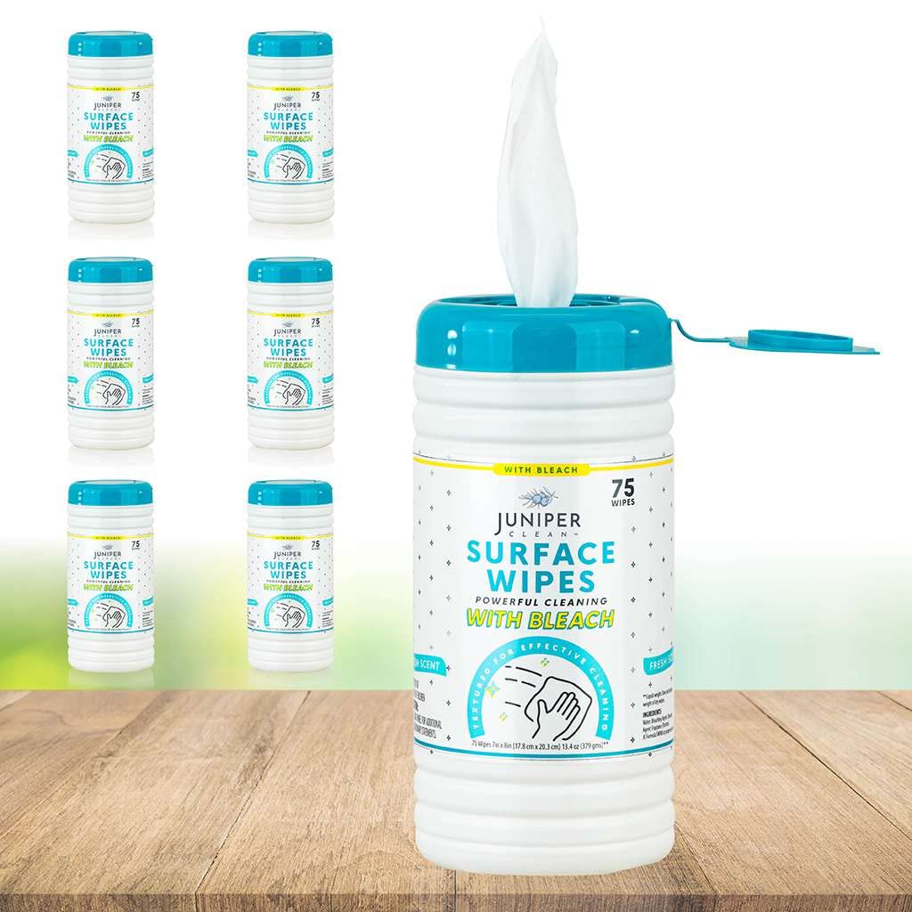 6 Pack Surface Cleaning Wipes with Bleach (450 Count) - ModHome Supplies