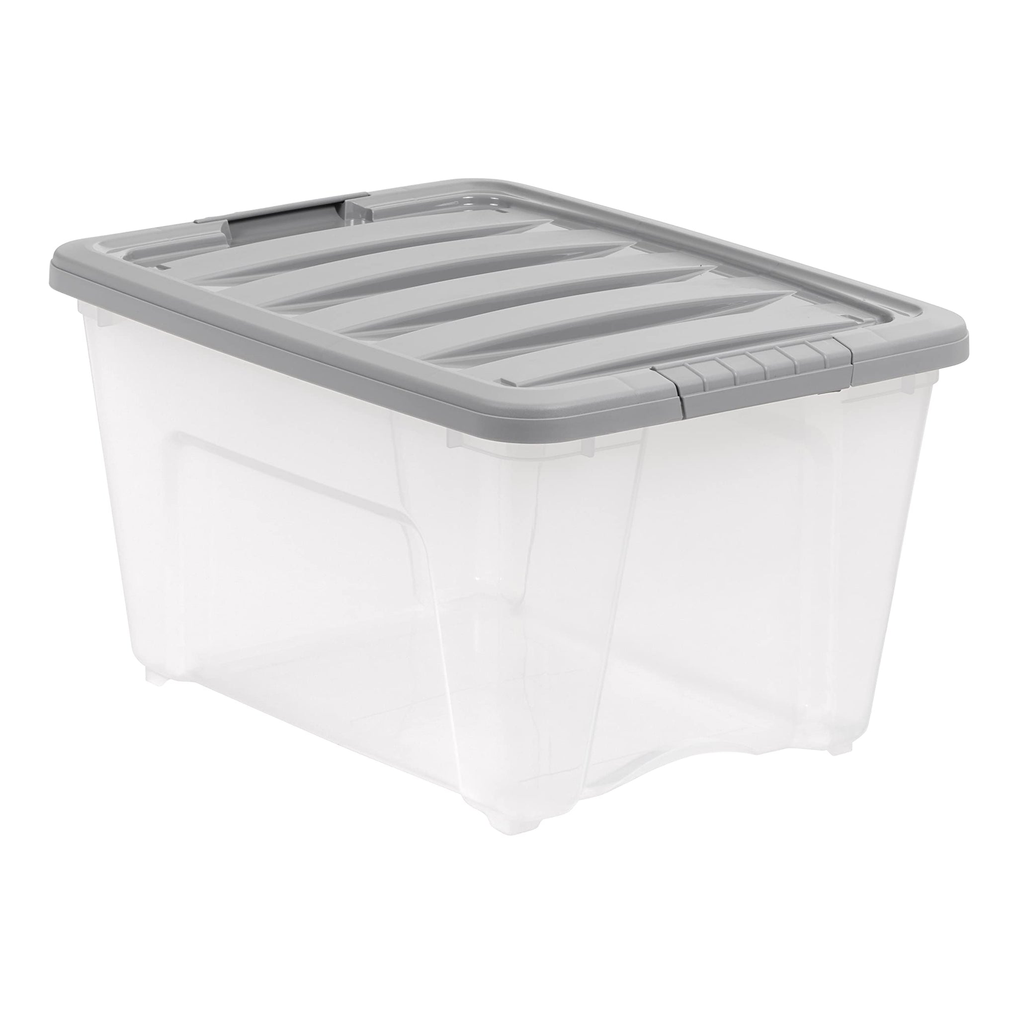 Plastic Storage Containers with Secure Latching Lids (6 Count)