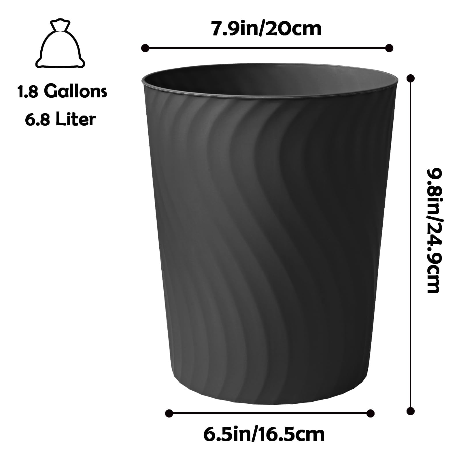 Small Trash Can (6 Count)