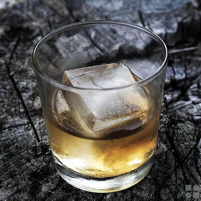 Ball Ice Cube Tray and Big Cube Molds for Whiskey (2 Count)
