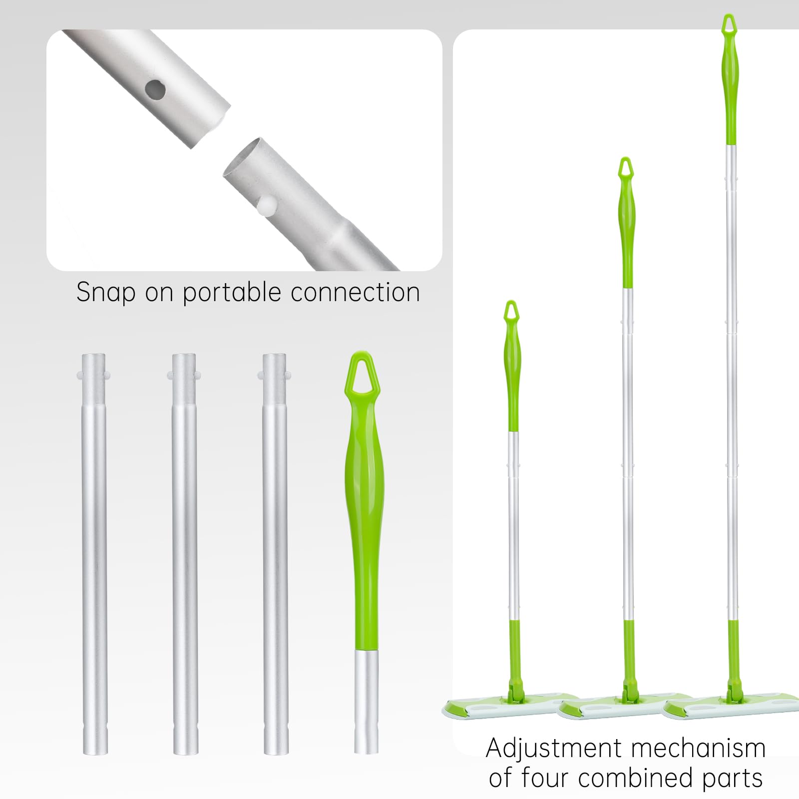 Mop Handle Compatible with Swiffer (5 Count)