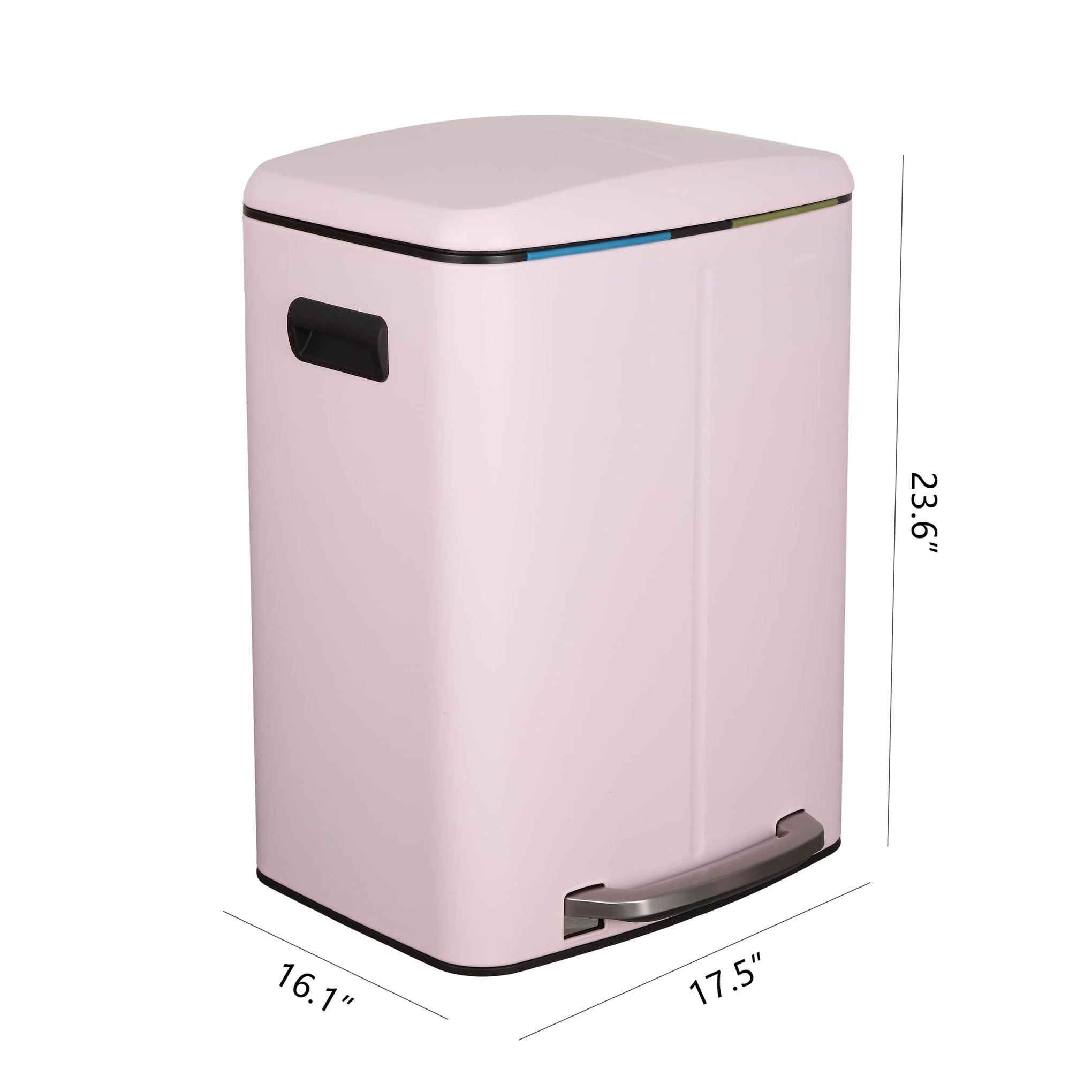 Marco 10.6 Gal Double Bucket Step Trash Can
