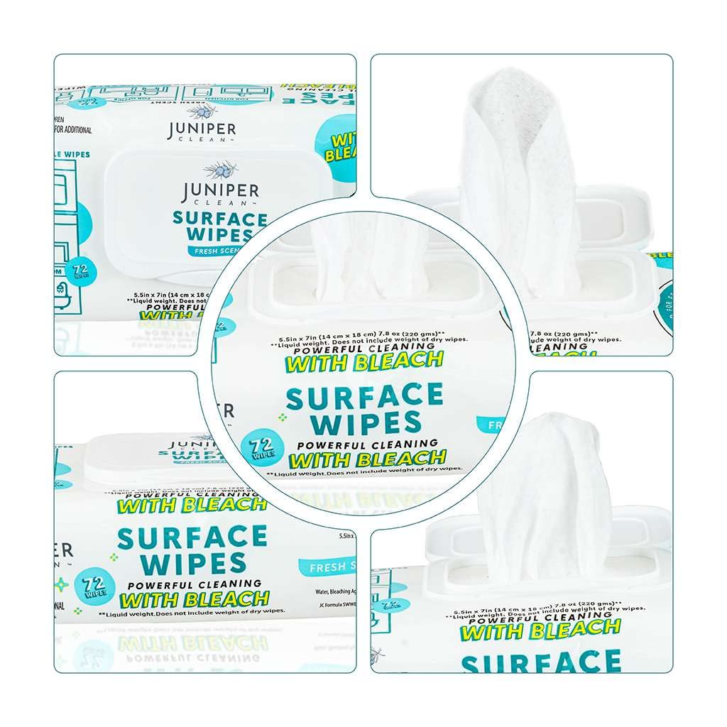 3 Pack Surface Cleaning Wipes with Bleach (216 Count) - ModHome Supplies