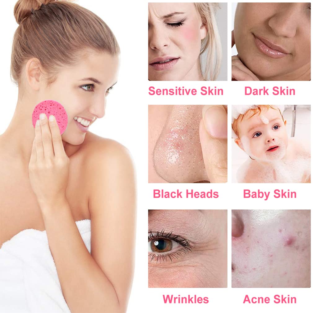 50 PCS Compressed Facial Sponges for Estheticians (50 Count)