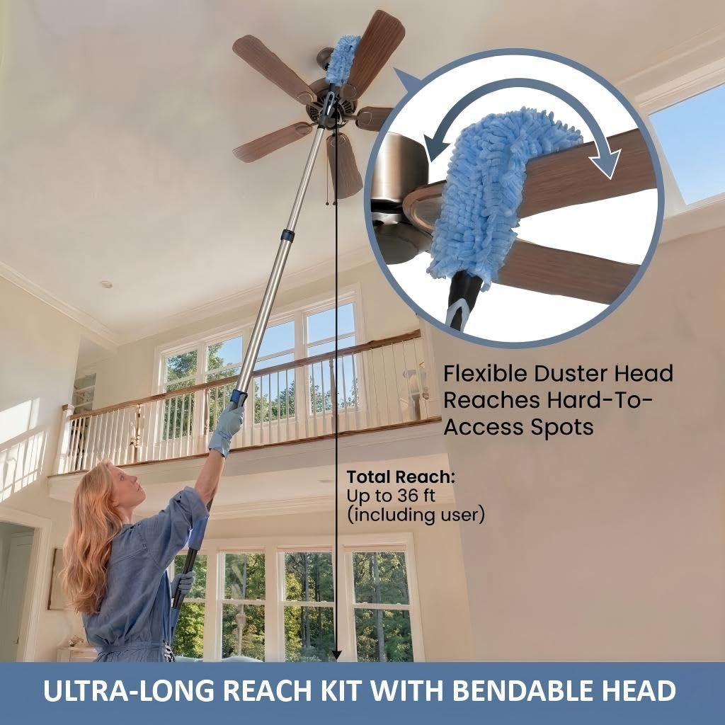 36ft High Ceiling Duster Kits with 5 - ModHome Supplies