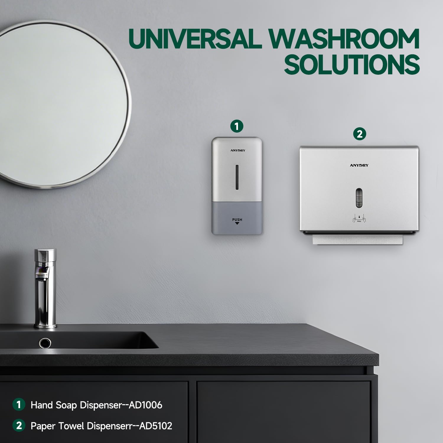 200 Sheet Paper Towel Dispenser Wall Mount (200 Count)