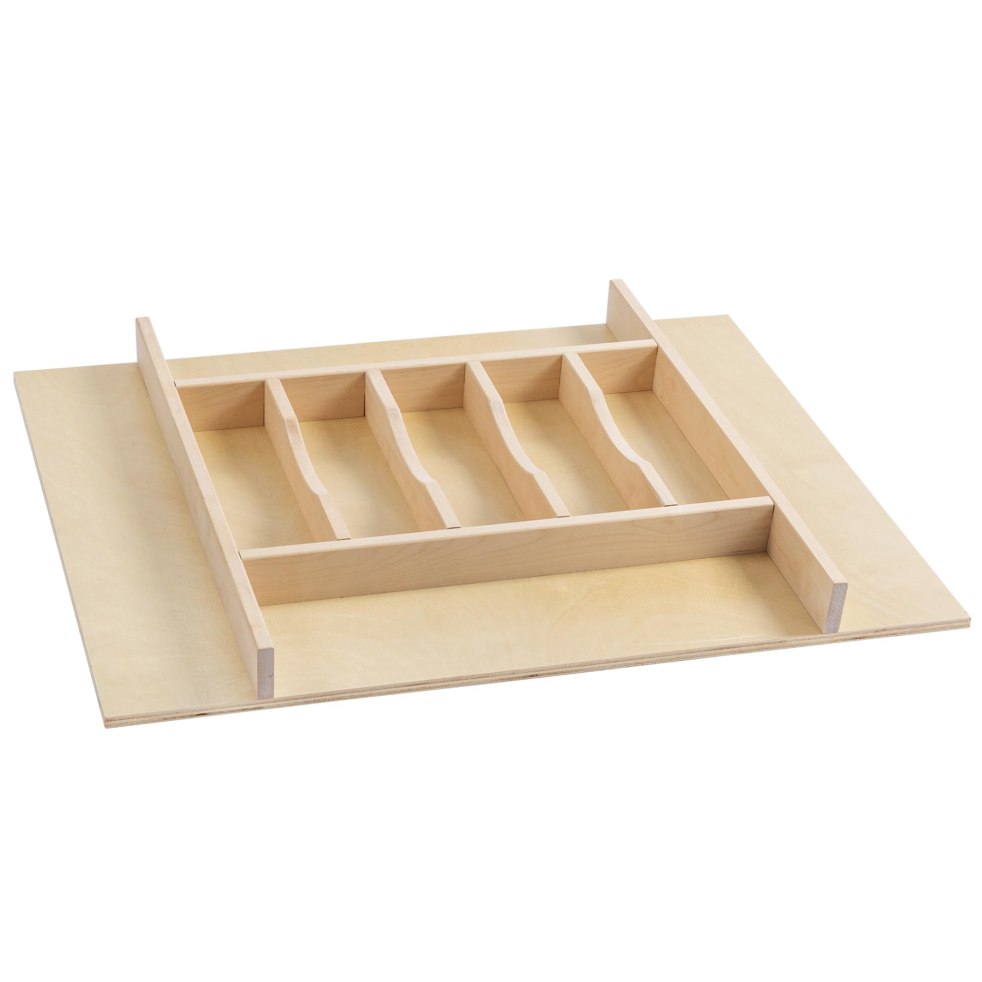 Premium Wooden Silverware Organizer for Kitchen Drawers