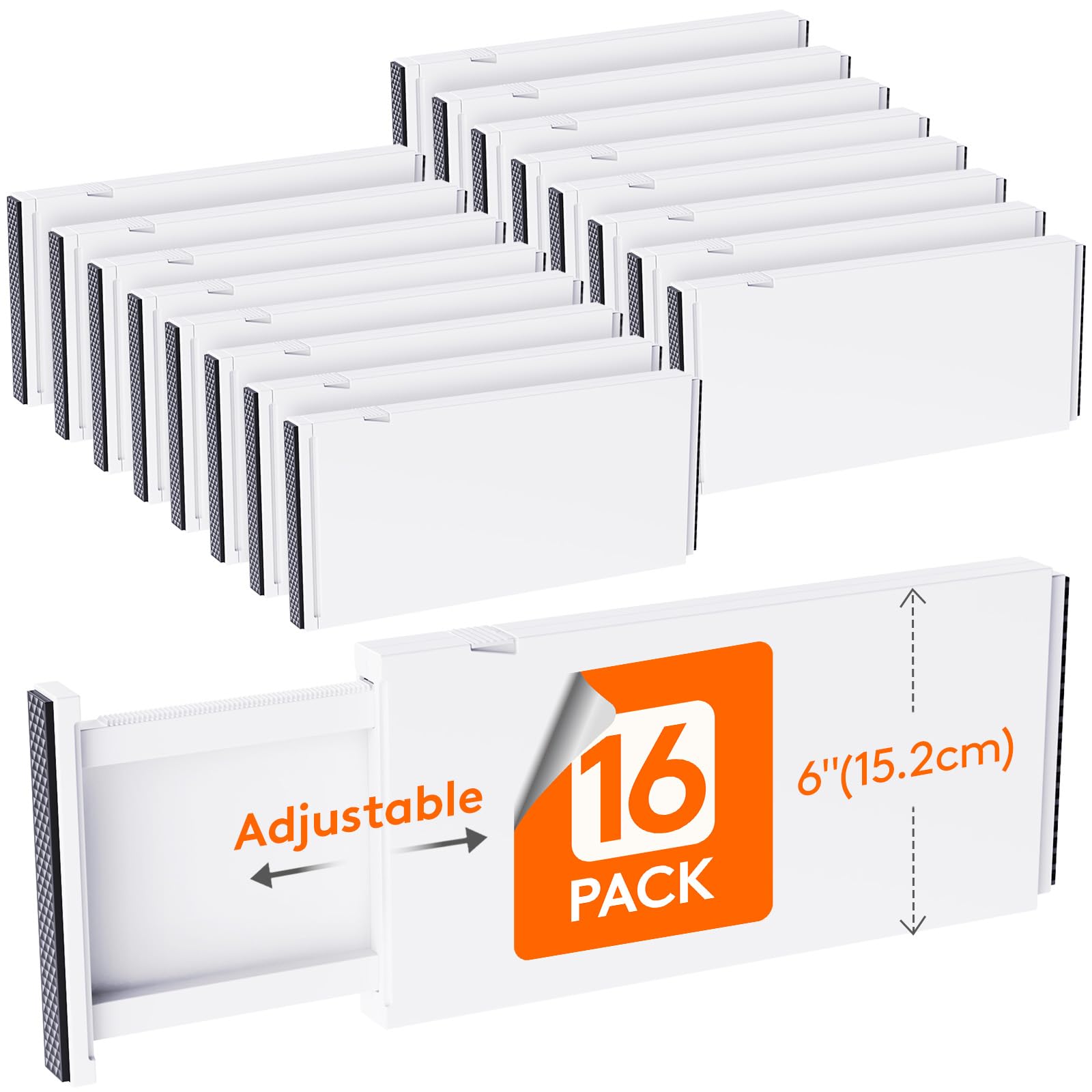 6" Tall Upgrade Drawer Dividers (16 Count)