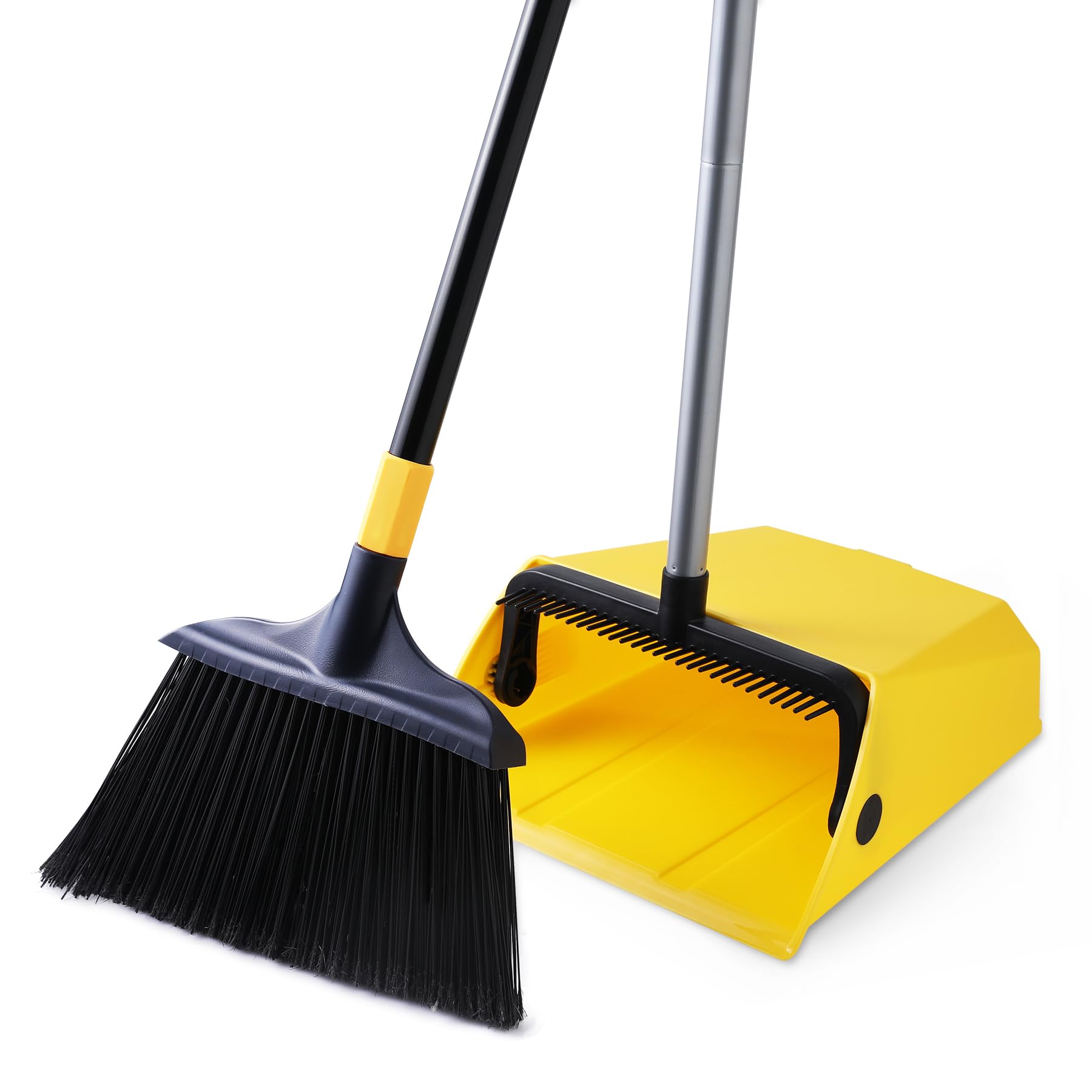Commercial Broom and Dustpan Set with Comb Commercial Outdoor Indoor