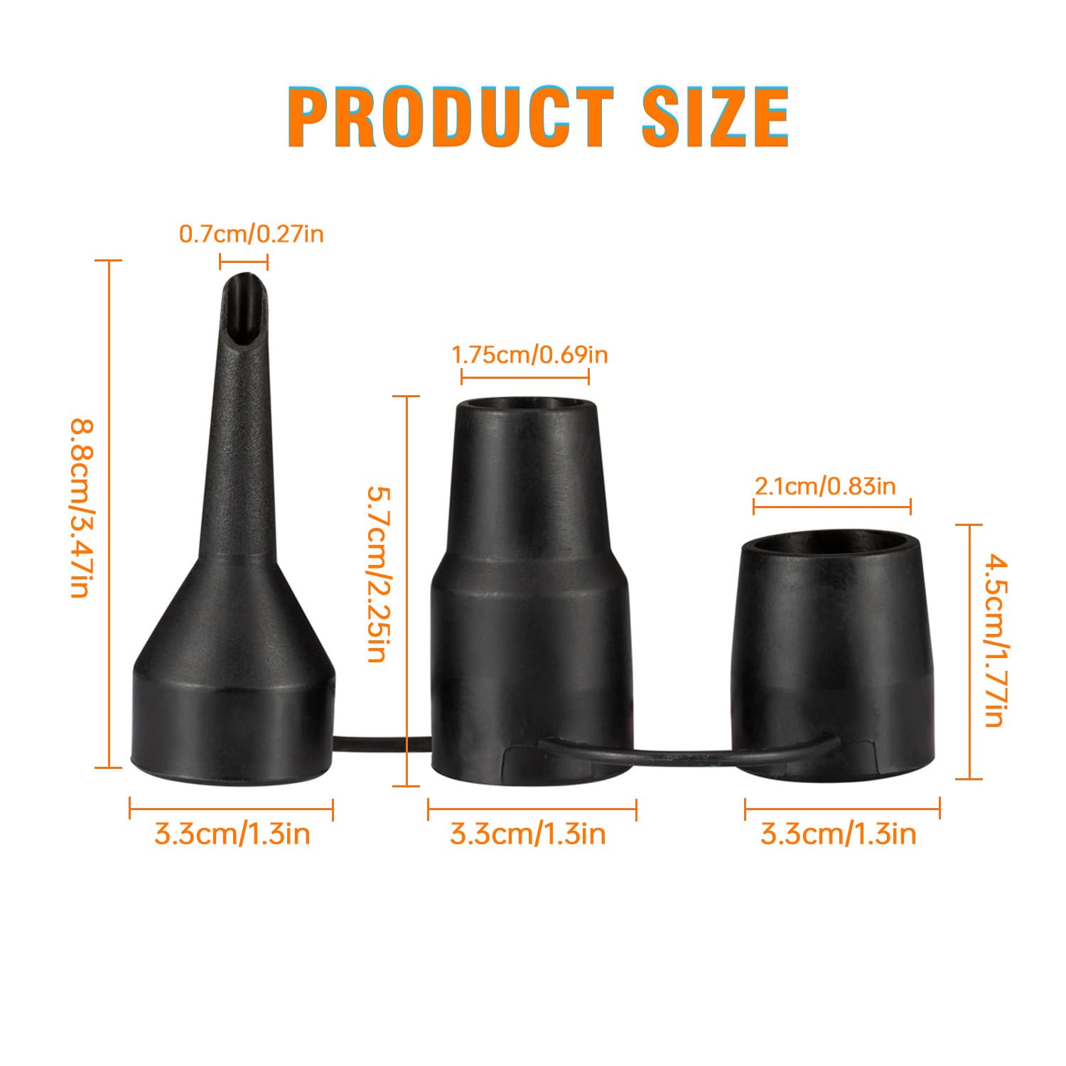 Air Pump Replacement Nozzles (3 Count)