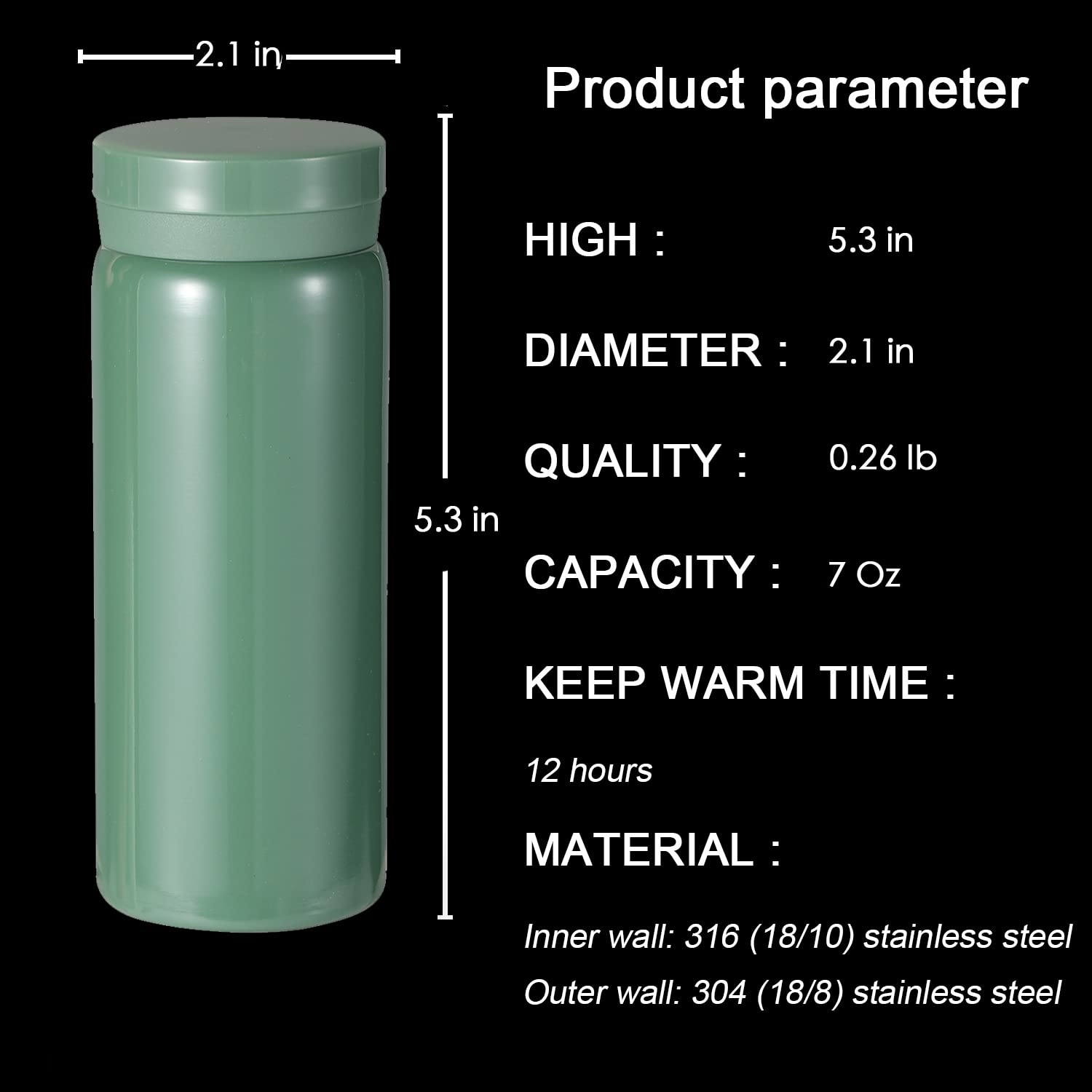 Mini Thermos Cute Water Bottle