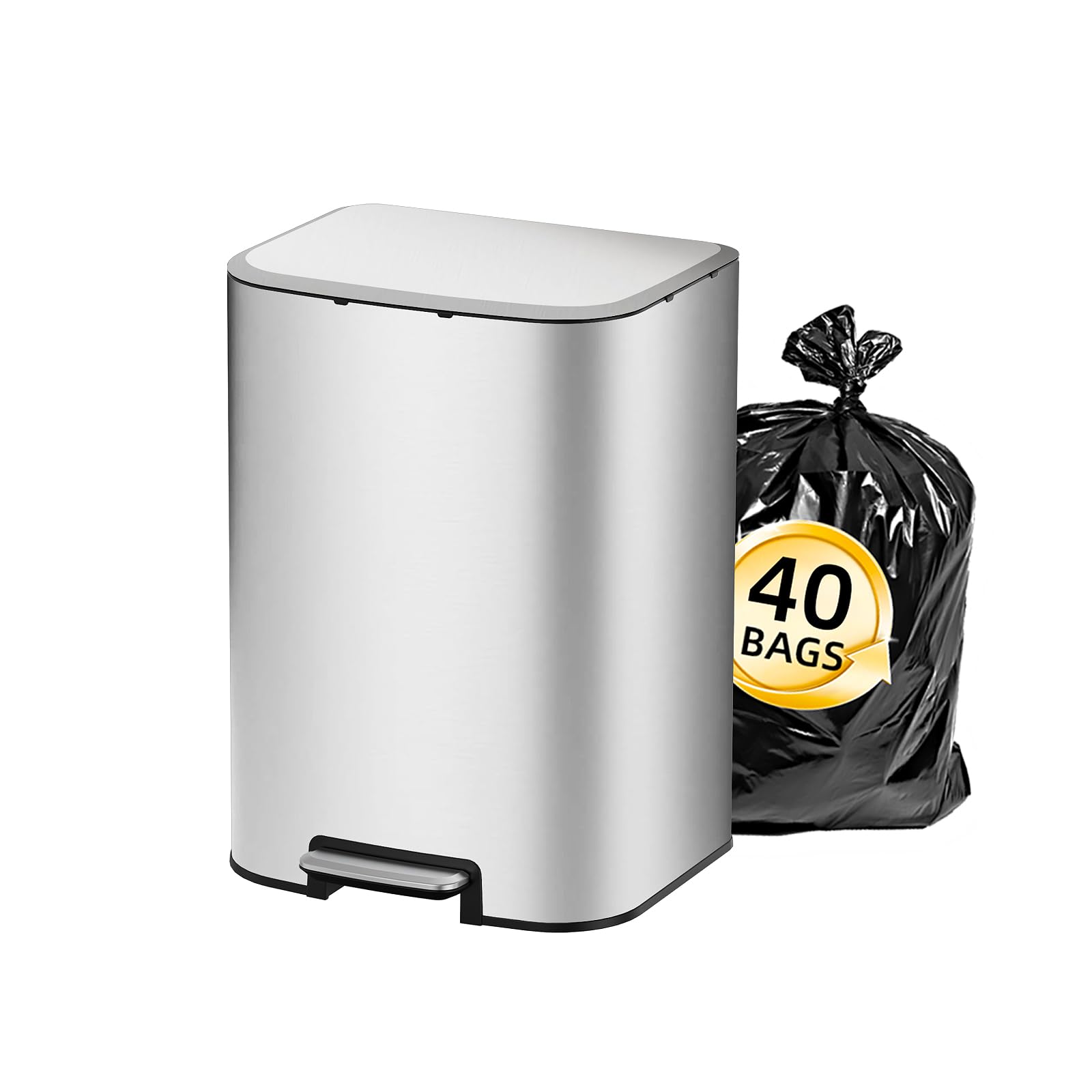 5.3 Gallon Kitchen Trash Can with Lid