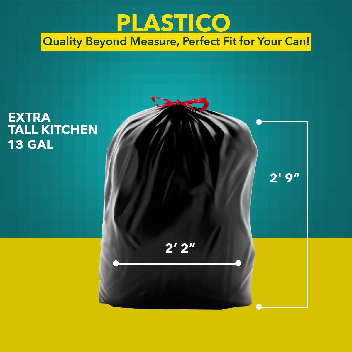 Extra Tall Kitchen Trash Bags (36 Count)